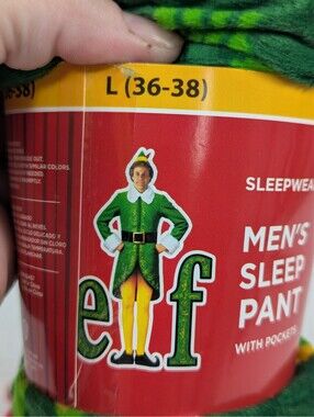 elf Movie - Men's Christmas Fleece Sleep Pants - Size L (36-38)
